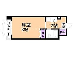 メゾン・ド・ノール 1Kの間取図画像