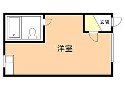 ダイワハイツ ワンルームの間取図画像