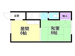 新都ハイツI 2階/-