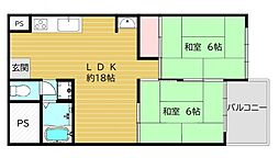 間取図画像 2LDK