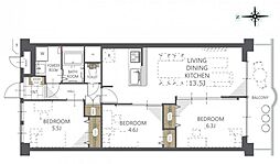 間取図画像 3LDK