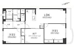 間取図画像 2SLDK