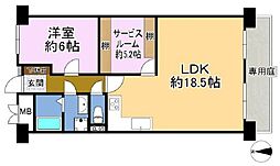 正起花園ハイツ 2LDKの間取図画像