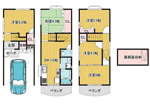 間取りを拡大表示