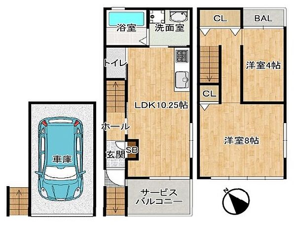 間取りを拡大表示
