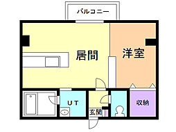 イーグル311 ワンルームの間取図画像