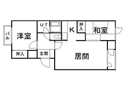 間取図画像 2LDK