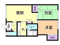 タートルイン3・2 2LDKの間取図画像