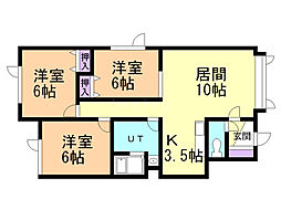 間取図画像 3LDK
