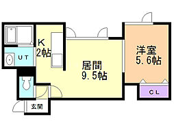 間取図画像 1LDK