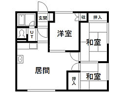 ハイツ北欧館II 2階