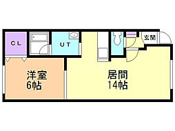 間取図画像 1LDK