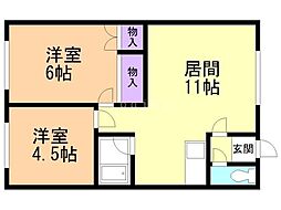 間取図画像 2LDK
