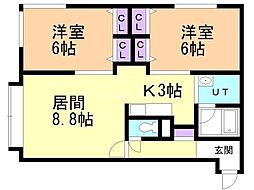 ドルチェ 2LDKの間取図画像