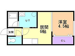 ヒノキ西7条Ｂ 2階