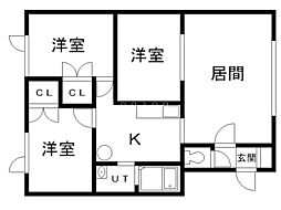 パステルB棟 1階