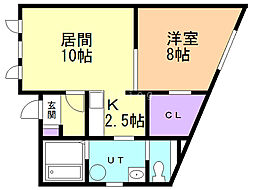 間取図画像 1LDK