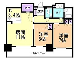 間取図画像 2LDK