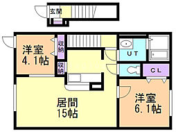 間取図画像 2LDK