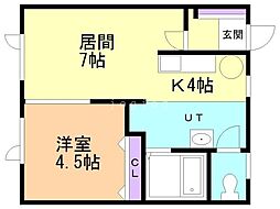 間取図画像 1LDK