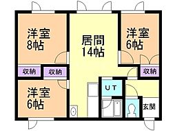 間取図画像 3LDK