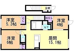 スペランツァ 3LDKの間取図画像