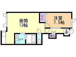 CONCORDEA 1LDKの間取図画像