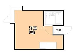 ブールヴァール1 ワンルームの間取図画像