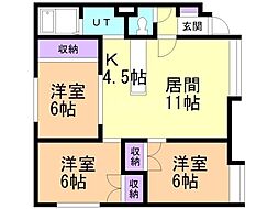 サンパティーク5 3LDKの間取図画像