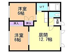 間取図画像 2LDK