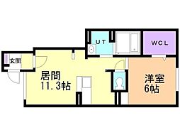 間取図画像 1LDK