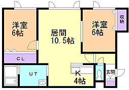 間取図画像 2LDK