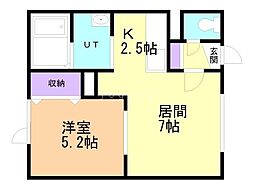間取図画像 1DK