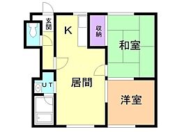パル510 2DKの間取図画像