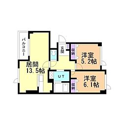 間取図画像 2LDK
