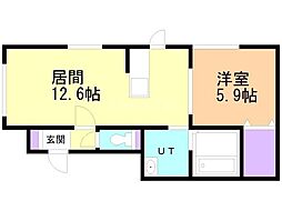 間取図画像 1LDK