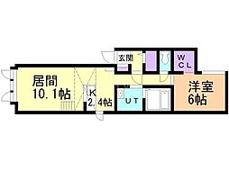間取図画像 1LDK