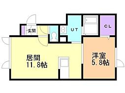 間取図画像 1LDK