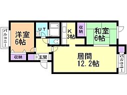 間取図画像 2LDK