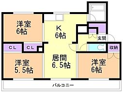間取図画像 3LDK