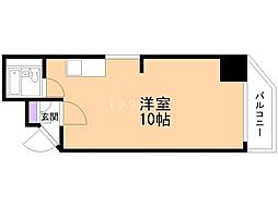 ルーベデンス六条 ワンルームの間取図画像