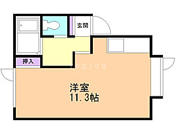 プリマリエ ワンルームの間取図画像