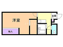 レオパレスプレミール 1Kの間取図画像