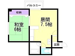 イーグル311 1DKの間取図画像