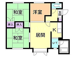 ロピア東光A 3LDKの間取図画像