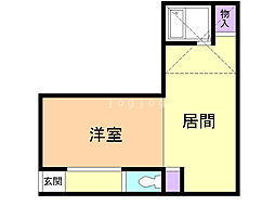 パラドールB 1LDKの間取図画像
