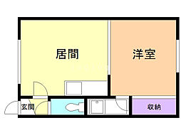 ハイツ10条 1DKの間取図画像