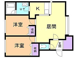 間取図画像 2LDK