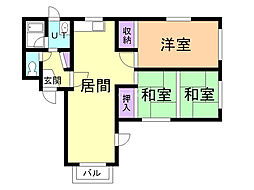 タケオハイツ 3LDKの間取図画像