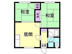 間取図画像 2LDK